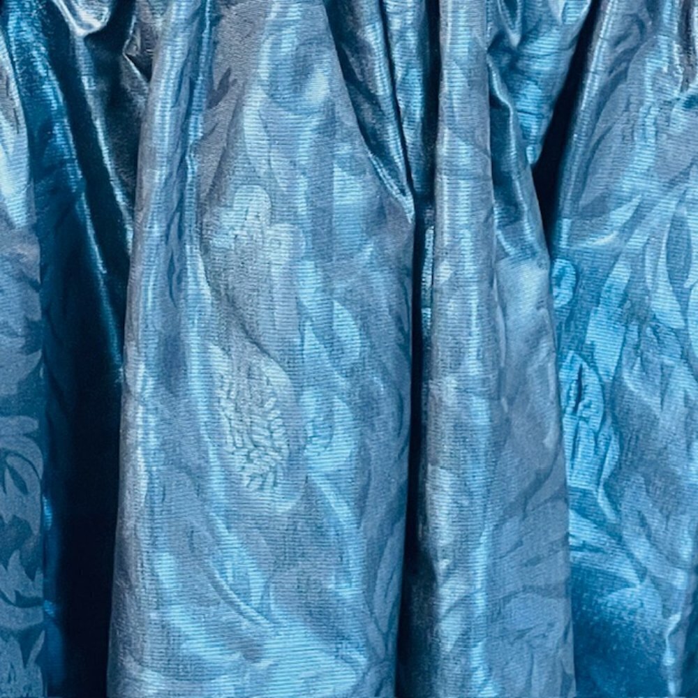 Laura Ashley Vintage Formal Evening Gown Velvet & Taffeta Small/Medium - Picture 5 of 10